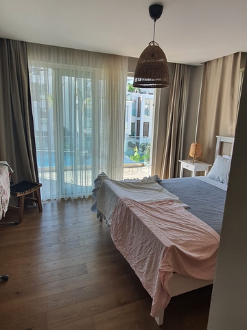 4+1 penthouse in a complex on the first coastline in the beautiful bay of Kucukbuk, Bodrum