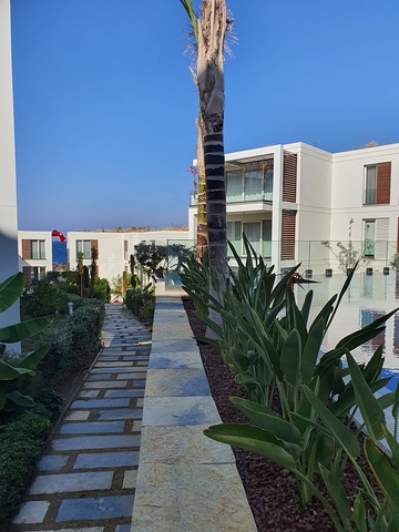 4+1 penthouse in a complex on the first coastline in the beautiful bay of Kucukbuk, Bodrum