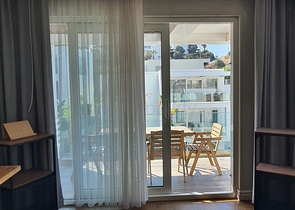 4+1 penthouse in a complex on the first coastline in the beautiful bay of Kucukbuk, Bodrum