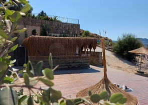 4+1 penthouse in a complex on the first coastline in the beautiful bay of Kucukbuk, Bodrum