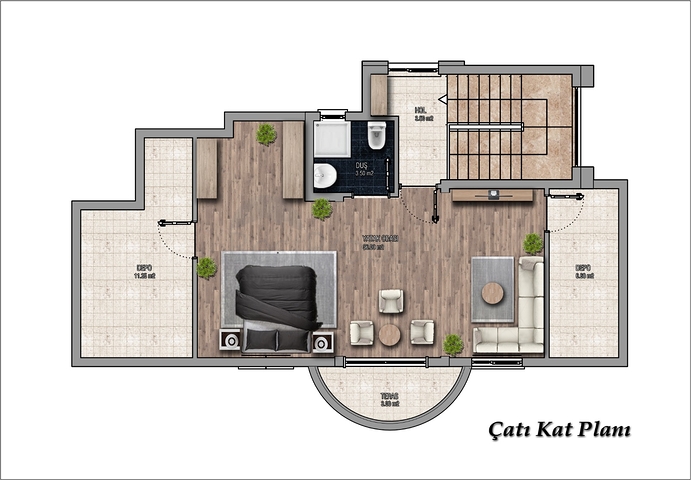 4 + 1 Villas with private pool in Kadriye Belek