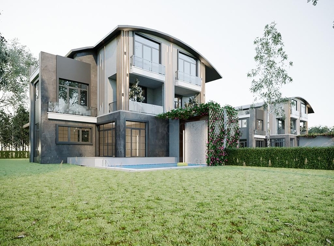 4 + 1 villas with private pool in Kadriye Belek