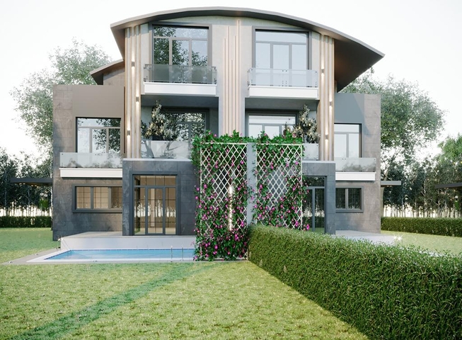 4 + 1 villas with private pool in Kadriye Belek