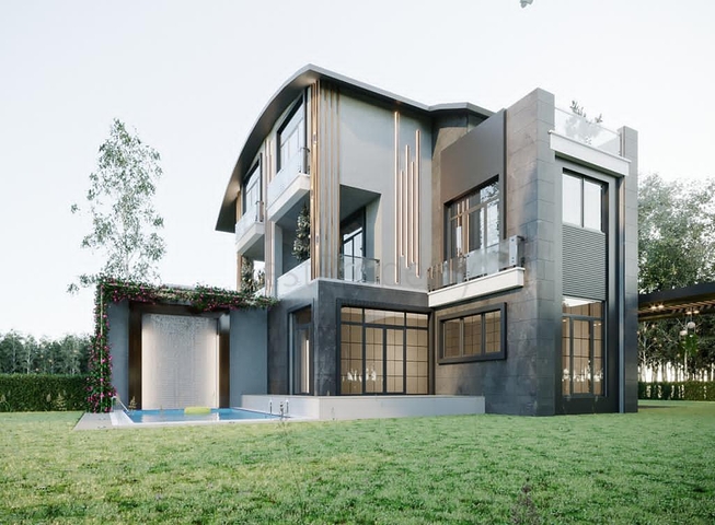 4 + 1 villas with private pool in Kadriye Belek