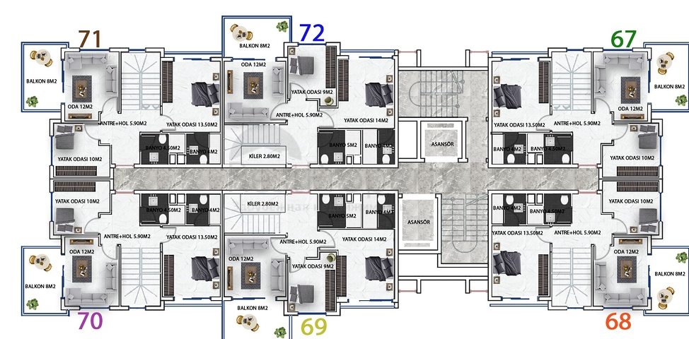 Buy Now ! Great Value - New Complex in Prime location -Mahmutlar/ Alanya 