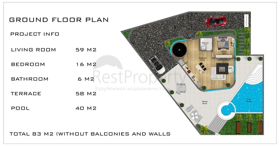 Sea View -Beautifully Designed -3 bedroom Private Villa -In Kargicak / Alanya  