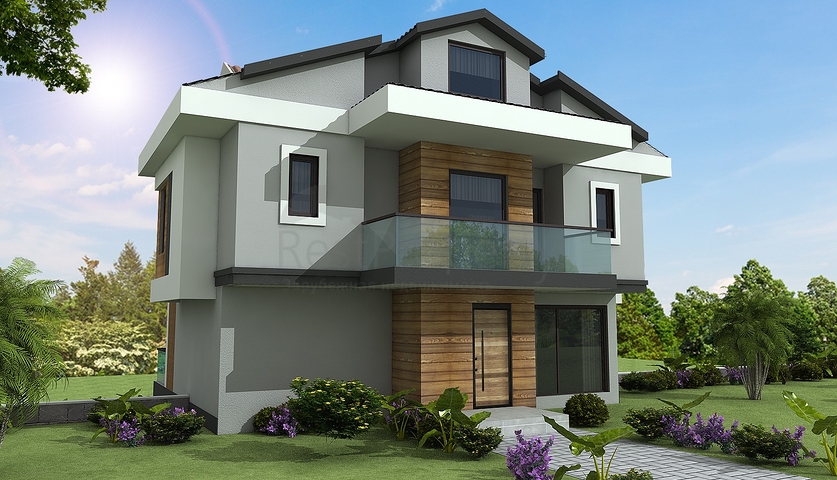 Detached villas 4 + 1 in Gecek Fethiye