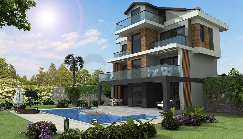 Detached villas 4 + 1 in Gecek Fethiye