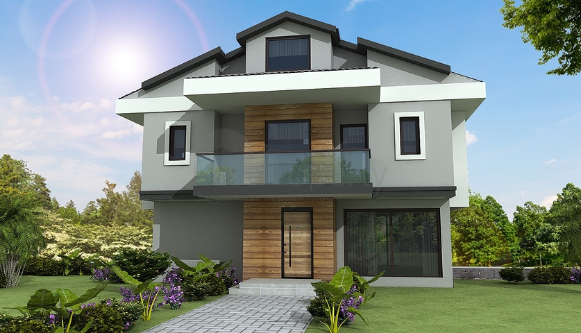 Detached villas 4 + 1 in Gecek Fethiye