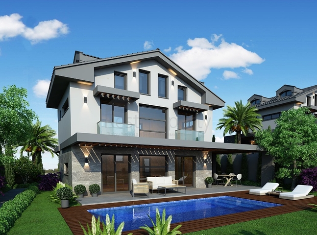 Spacious 4 + 1 villa in Ovajik Fethiye