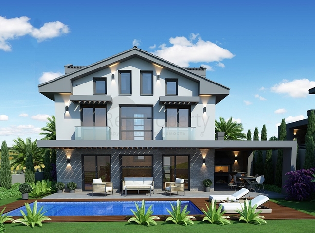 Spacious 4 + 1 villa in Ovajik Fethiye