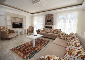 Spacious 6 + 1 villa with private pool in Fethiye