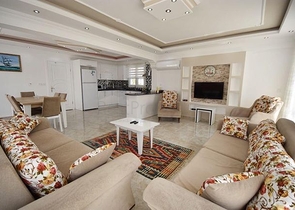 Spacious 6 + 1 villa with private pool in Fethiye