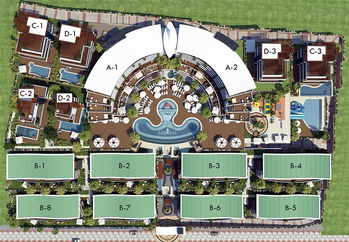 Luxury complex with a panoramic view