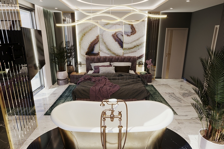 Elegant Design -New Launch - 5 bedroom Villa -In Kargicak /Alanya 