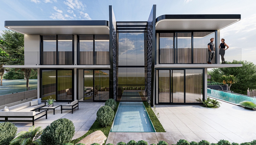 Elegant Design -New Launch - 5 bedroom Villa -In Kargicak /Alanya 