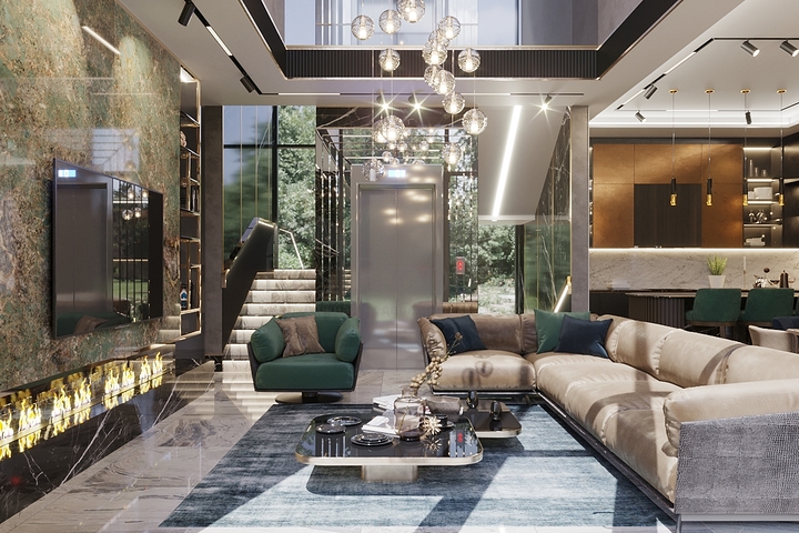 Elegant Design -New Launch - 5 bedroom Villa -In Kargicak /Alanya 