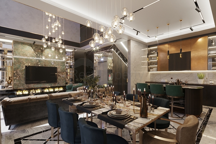 Elegant Design -New Launch - 5 bedroom Villa -In Kargicak /Alanya 