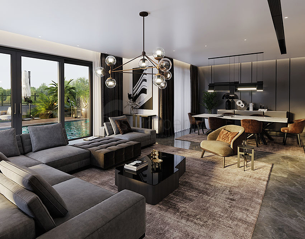 Investment project of 5 + 1 villas in the Doshemealti area of Antalya