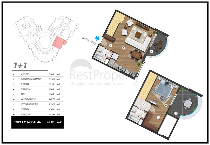 Compelling Investment  -New Modern Complex -in Mahmutlar / Alanya 