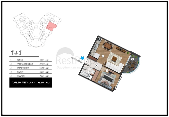 Compelling Investment  -New Modern Complex -in Mahmutlar / Alanya 
