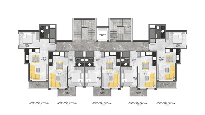 Peaceful Location - Payment plan - New Project in Kargicak / Alanya  