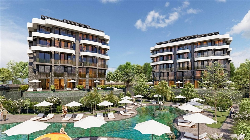 Peaceful Location - Payment plan - New Project in Kargicak / Alanya  