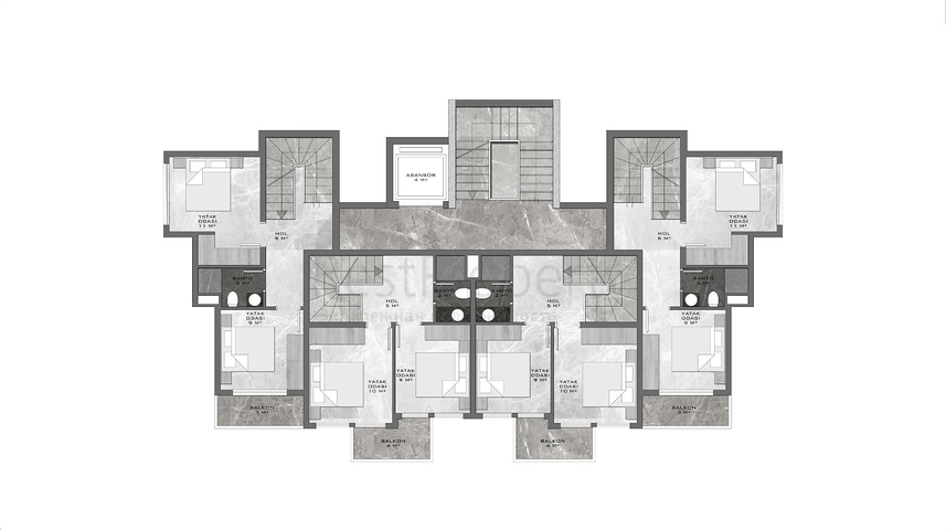 Peaceful Location - Payment plan - New Project in Kargicak / Alanya  