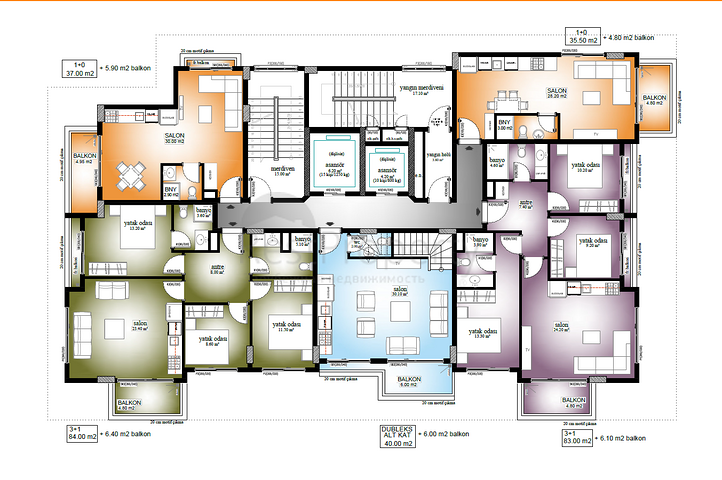 Do not Miss ! Prime Location -New project in Mahmutlar / Alanya 