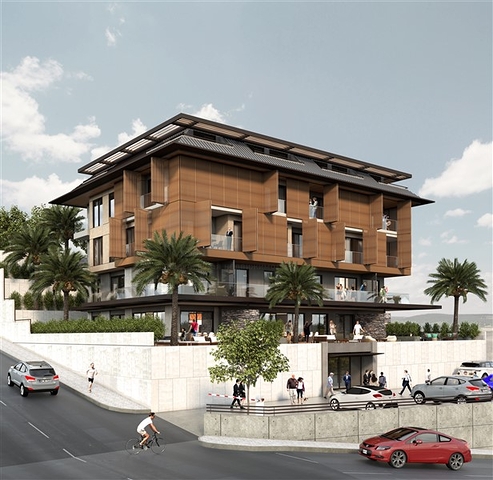 Sea and Castle View -Luxury Complex -in Alanya Center 