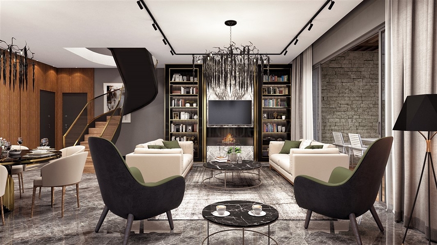 Sea and Castle View -Luxury Complex -in Alanya Center 