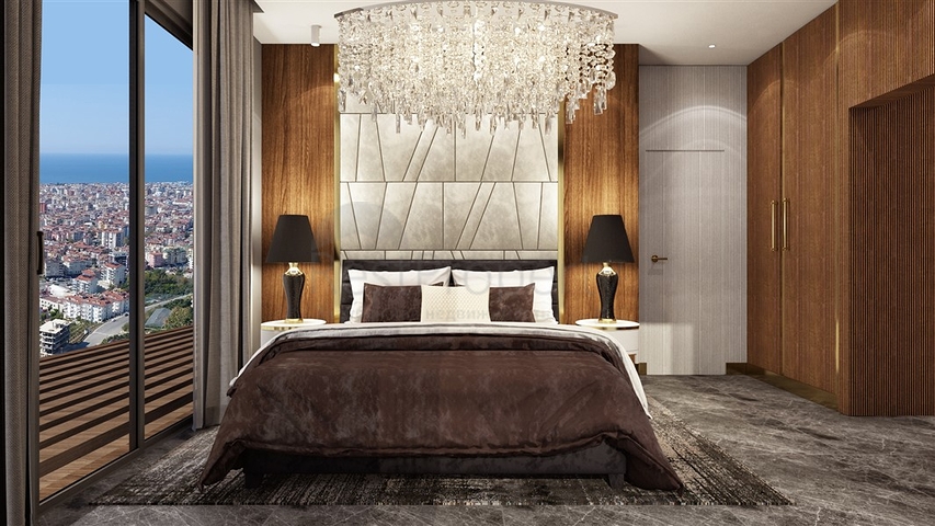 Sea and Castle View -Luxury Complex -in Alanya Center 