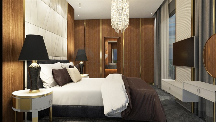 Sea and Castle View -Luxury Complex -in Alanya Center 