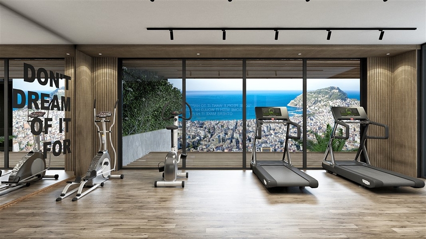 Sea and Castle View -Luxury Complex -in Alanya Center 