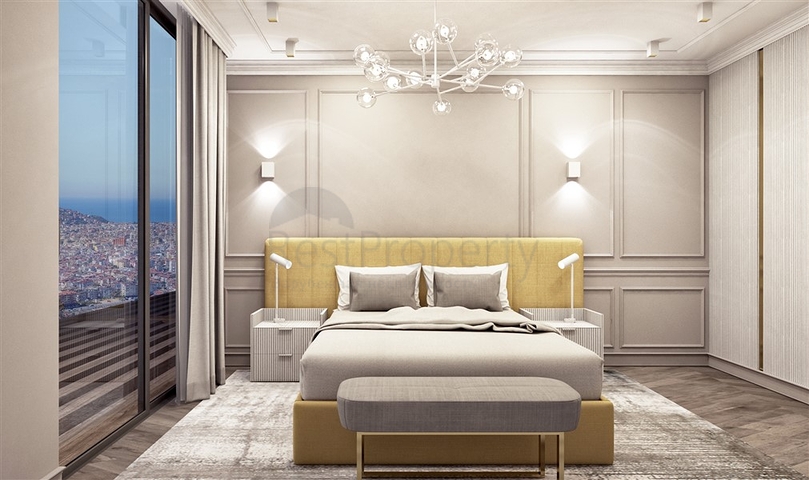 Sea and Castle View -Luxury Complex -in Alanya Center 