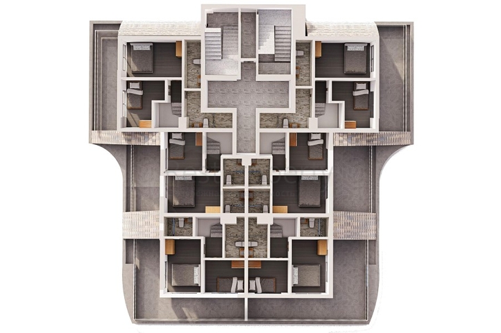 Installment payments -Apartments and Penthouse for sale -in Mahmutlar / Alanya 