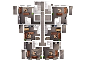 Installment payments -Apartments and Penthouse for sale -in Mahmutlar / Alanya 