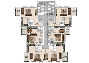 Installment payments -Apartments and Penthouse for sale -in Mahmutlar / Alanya 