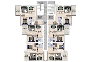 Installment payments -Apartments and Penthouse for sale -in Mahmutlar / Alanya 
