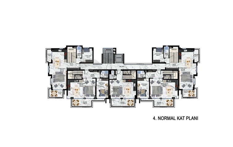 Installment plan - close to sea -new project -in Kestel / Alanya 