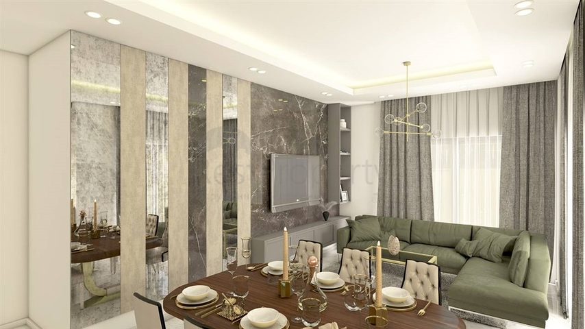 Installment plan - close to sea -new project -in Kestel / Alanya 