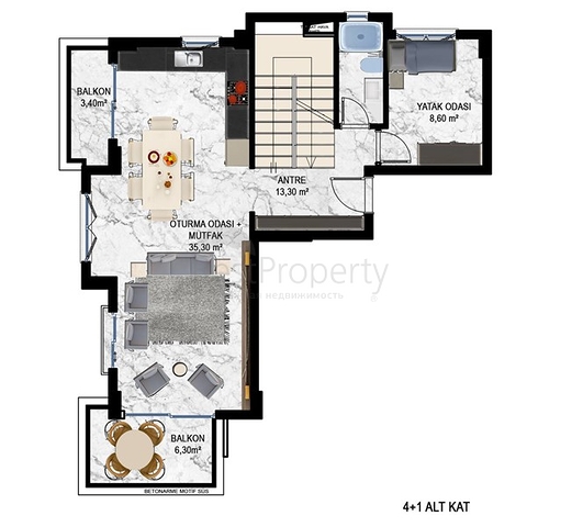 Installment plan - close to sea -new project -in Kestel / Alanya 