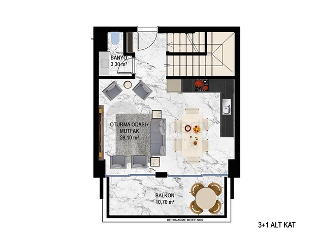 Installment plan - close to sea -new project -in Kestel / Alanya 