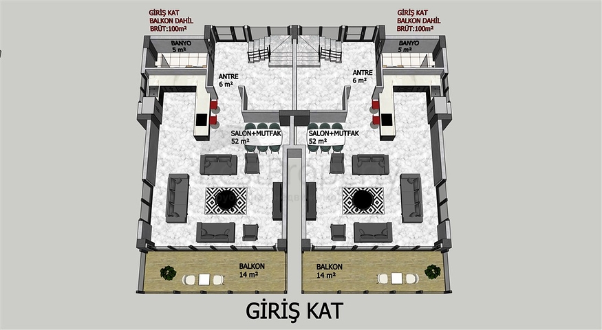 New investment project in the center of Alanya