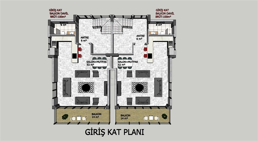 New investment project in the center of Alanya