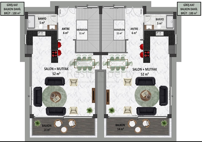 New investment project in the center of Alanya