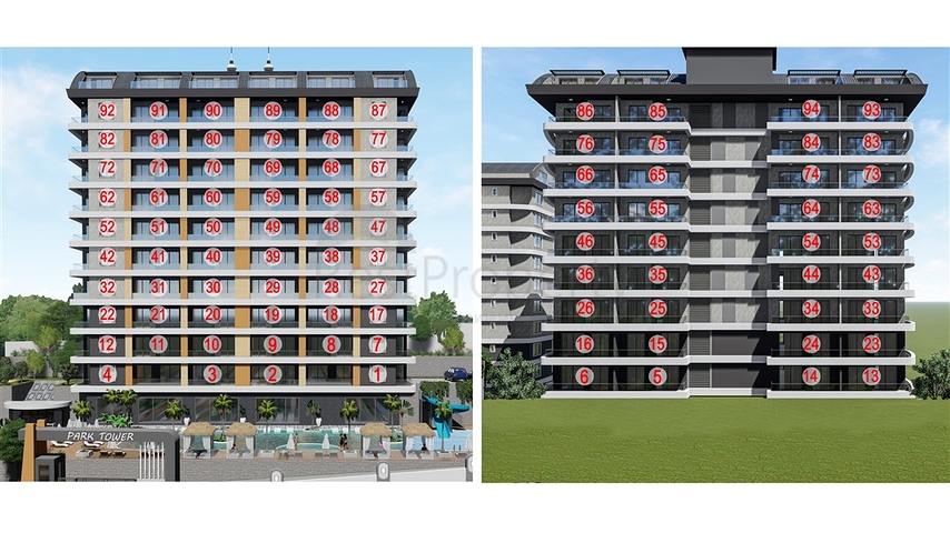 Installment properties in Alanya- Under Construction Project in Avsallar / Alanya 