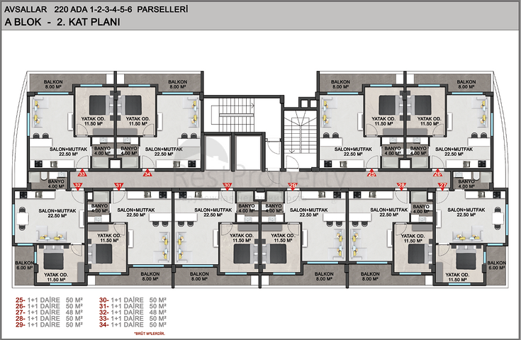Installment properties in Alanya- Under Construction Project in Avsallar / Alanya 