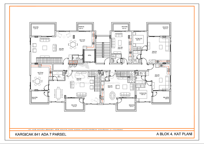 Close to Beach - under Construction Project - In Kargicak / Alanya 