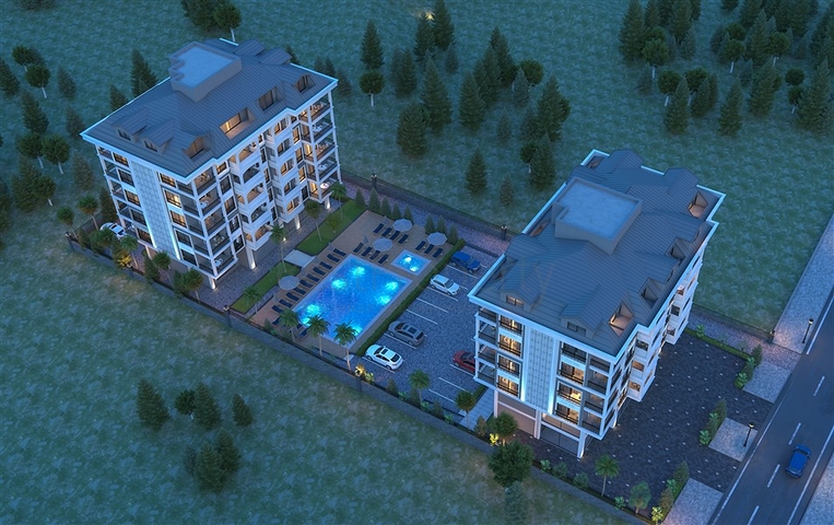 Close to Beach - under Construction Project - In Kargicak / Alanya 